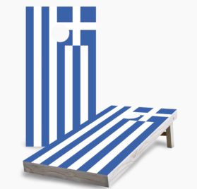 Greece scaled - Greek Flag Cornhole Game - - Cornhole Worldwide