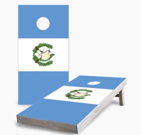 Guatemalan Flag scaled - Guatemalan Flag Cornhole Game - - Cornhole Worldwide