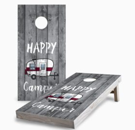 Happy Camper scaled - Happy Camper Cornhole Game - - Cornhole Worldwide