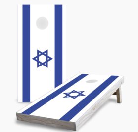 Israel scaled - Israeli Flag Cornhole Game - - Cornhole Worldwide