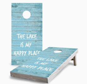Lake is my happy place scaled - Lake Is My Happy Place - - Cornhole Worldwide