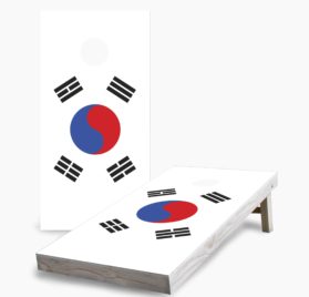 South Korean Flag scaled - South Korean Flag Cornhole Game - - Cornhole Worldwide