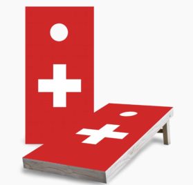 Switzerland scaled - Swiss Flag Cornhole Game - - Cornhole Worldwide