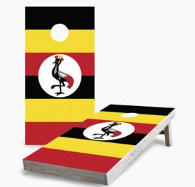 Uganda scaled - Ugandan Flag Cornhole Game - - Cornhole Worldwide