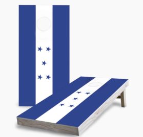 honduras scaled - Honduran Flag Cornhole Game - - Cornhole Worldwide