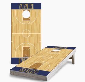 Indiana scaled - Indiana Pacers Cornhole Game - - Cornhole Worldwide