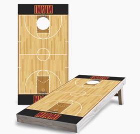 Miami scaled - Miami Heat Cornhole Game - - Cornhole Worldwide