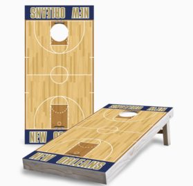 New Orleans scaled - New Orleans Pelicans Cornhole Game - - Cornhole Worldwide