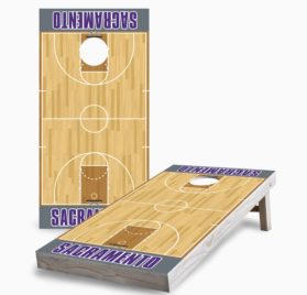 Sacramento scaled - Sacramento Kings Cornhole Game - - Cornhole Worldwide