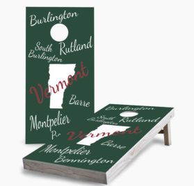 VT scaled - Vermont State Pride Cornhole Game - - Cornhole Worldwide