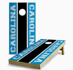 carolina panthers cornhole game - Carolina Panthers Striped Cornhole Game - - Cornhole Worldwide