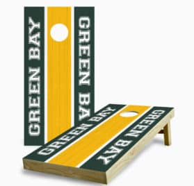 green bay packers cornhole game - Green Bay Packers Striped Cornhole Game - - Cornhole Worldwide
