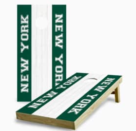 new yourk jets cornhole game - New York Jets Striped Cornhole Game - - Cornhole Worldwide