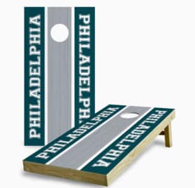 philadelphia eagles cornhole game - Philadelphia Eagles Striped Cornhole Game - - Cornhole Worldwide