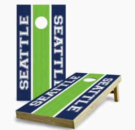 seattle seahawks cornhole game - Seattle Seahawks Striped Cornhole Game - - Cornhole Worldwide