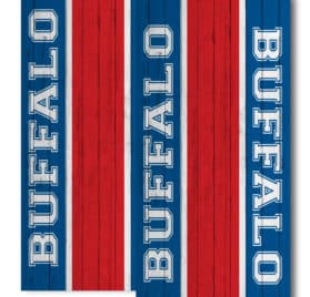 Buffalo Bills Team Stripe Wraps - Buffalo Bills Middle Stripe Cornhole Wraps - - Cornhole Worldwide