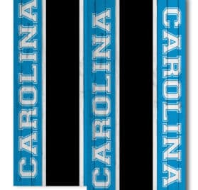 Carolina Panthers Team Stripe Wraps - Carolina Panthers Middle Stripe Cornhole Wraps - - Cornhole Worldwide