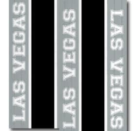 Las Vegas Raiders Team Stripe Wraps - Las Vegas Raiders Middle Stripe Cornhole Wraps - - Cornhole Worldwide