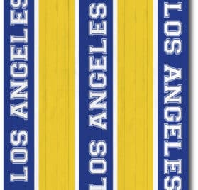 Los Angeles Rams Team Stripe Wraps - Los Angeles Rams Middle Stripe Cornhole Wraps - - Cornhole Worldwide