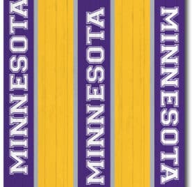 Minnesota Vikings Team Stripe Wraps - Minnesota Vikings Middle Stripe Cornhole Wraps - - Cornhole Worldwide