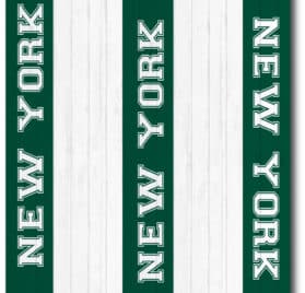 New York Jets Team Stripe Wraps - New York Jets Middle Stripe Cornhole Wraps - - Cornhole Worldwide
